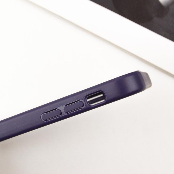 TPU чохол Transparent + Colour 1,5mm для Apple iPhone 15 (6.1") Purple 296094 фото