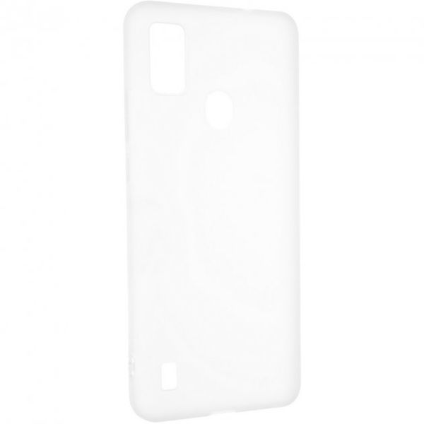 Чехол-накладка ZTE BLADE A51 Fiji Exclusive силикон бампер прозрачный белый 216477 фото