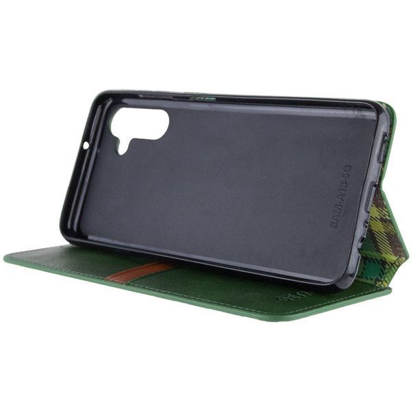 Шкіряний чохол книжка GETMAN Cubic (PU) для Samsung Galaxy M54 5G Зелений 272483 фото
