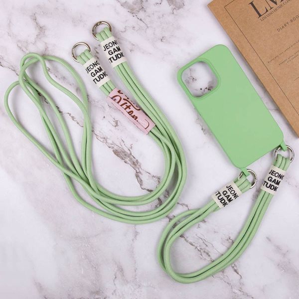 Чохол TPU two straps California для Apple iPhone 12 Pro / 12 (6.1") Зелений / Pistachio 255739 фото