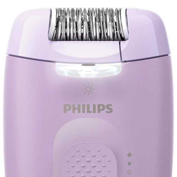 Епілятор Philips Series 2000 дисковий, від мережі, сух., насадок-3, з підсвіткою, фіолетовий (BRE257/00) 363072 фото