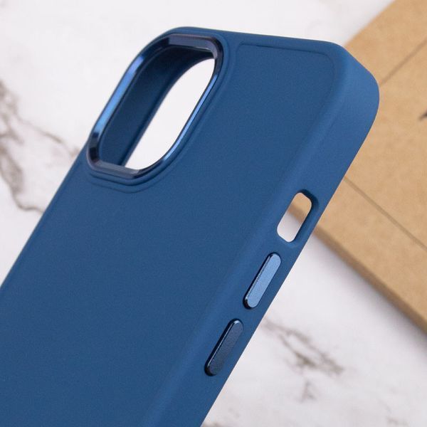 TPU чохол Bonbon Metal Style для Apple iPhone 14 (6.1") Синій / Denim Blue 257161 фото