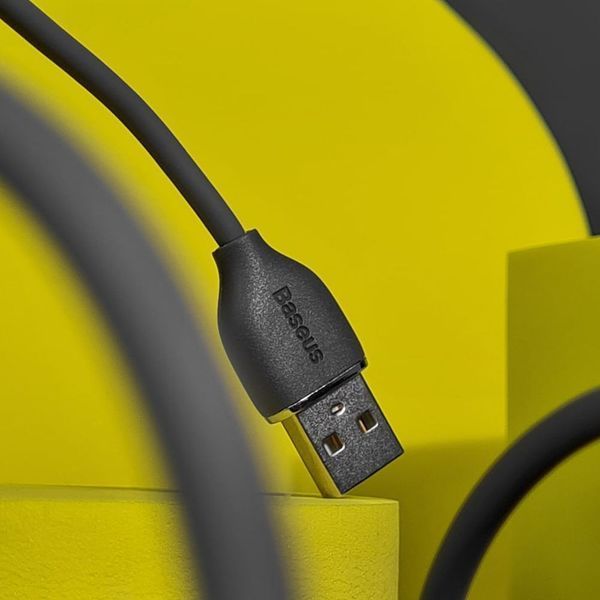 Кабель Baseus Jelly Liquid Silica Gel Fast Charging Data USB кабель USB - Lightning IP 2.4A 1.2m (CAGD000001) Black 260551 фото