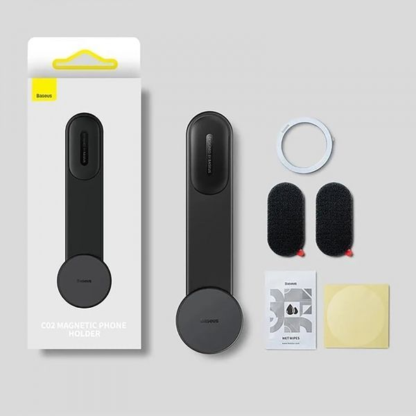 Автомобільний тримач Baseus C02 Magnetic (SUCC000201) Black 282251 фото