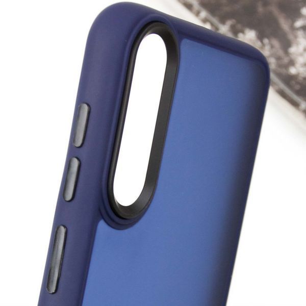 Чохол TPU+PC Lyon Frosted для Samsung Galaxy A50 (A505F) / A50s / A30s Navy Blue 282013 фото