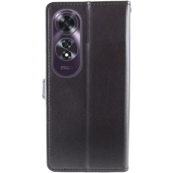 Шкіряний чохол-книжка GETMAN Gallant (PU) для Oppo A60 4G Чорний 358669 фото