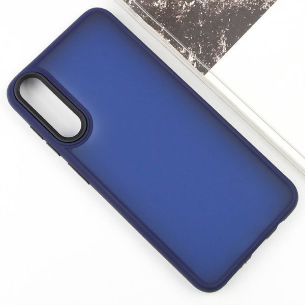 Чохол TPU+PC Lyon Frosted для Samsung Galaxy A50 (A505F) / A50s / A30s Navy Blue 282013 фото