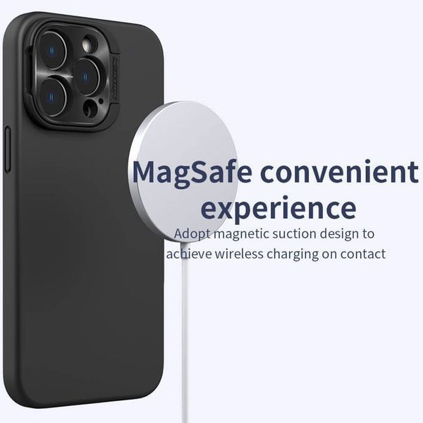 Чохол Silicone Nillkin LensWing Magnetic для Apple iPhone 14 Pro (6.1") Чорний / Black 271733 фото