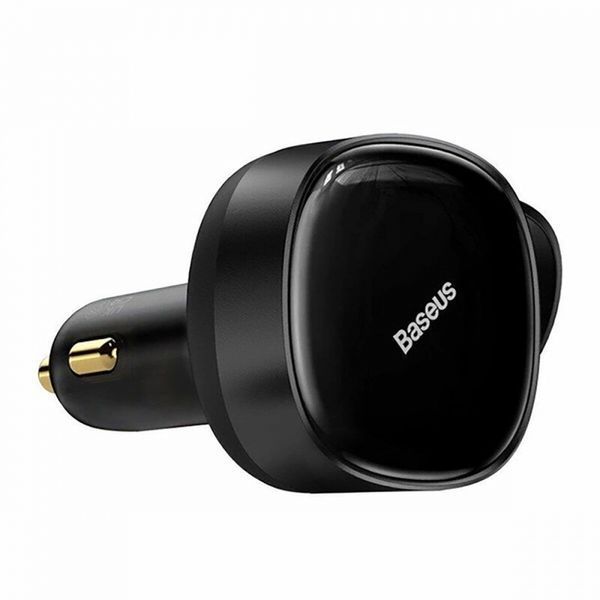 АЗП Baseus Enjoyment Retractable 2-in-1 Type-C + Type-C 33W (C00035500111-00) black 275378 фото