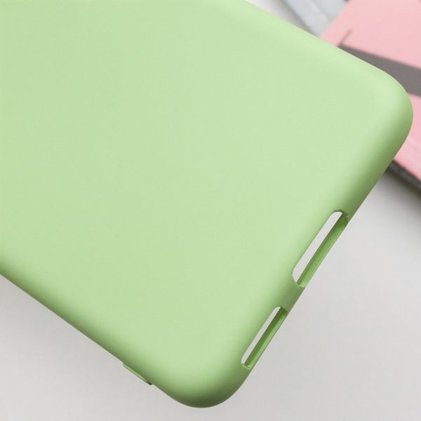 Чохол TPU GETMAN Liquid Silk Full Camera для Samsung Galaxy S22 Ultra Зелений / Pistachio 345451 фото