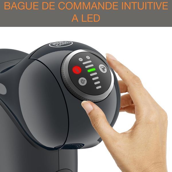 Кавоварка Krups капсульна Dolce Gusto Genio S Plus 0.8л, капсули, сенcорне керування, темно-сірий (KP340B10) 370179 фото