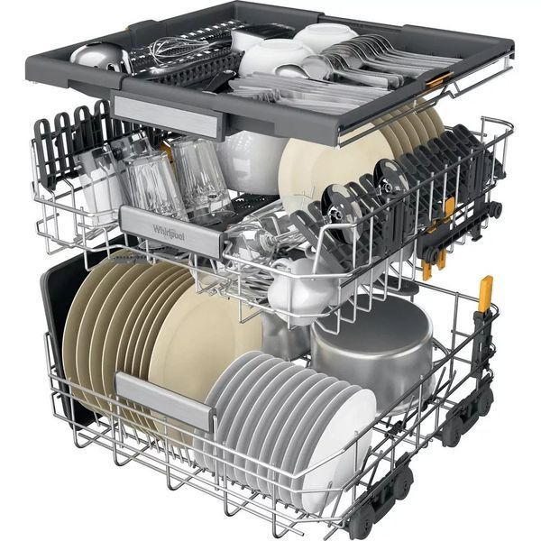 Посудомийна машина Whirlpool вбудована, 15компл., A+++, 60см, дисплей, 3й кошик, білий (W7IHT58T) 375161 фото