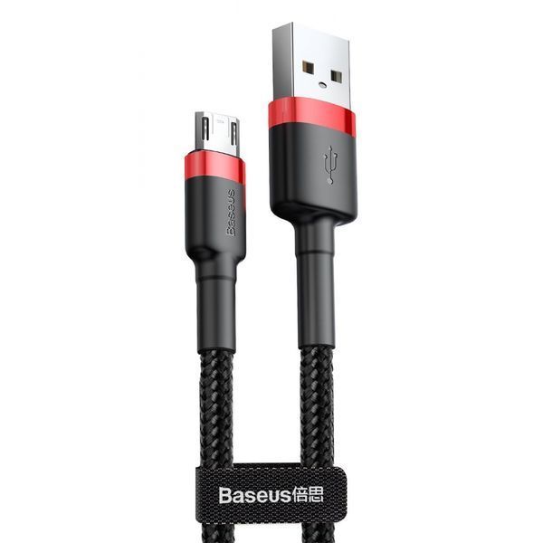 Кабель Baseus Cafule MicroUSB (CAMKLF-C91) Black/Red 2m 190187 фото