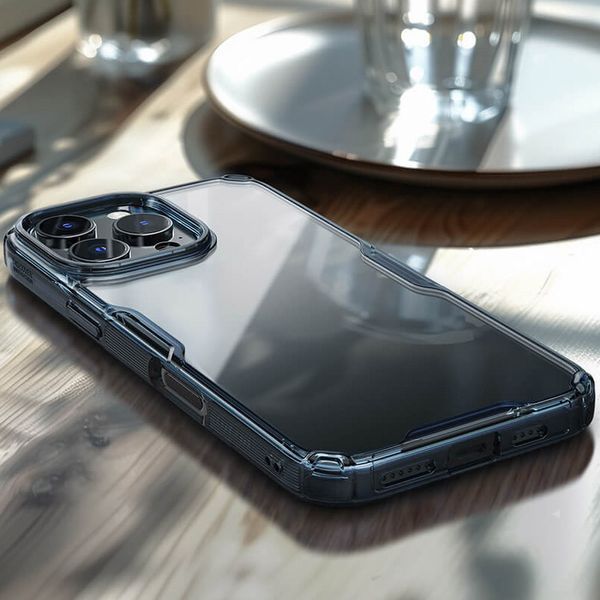 TPU чохол Nillkin Nature Pro Series для Apple iPhone 16 Pro (6.3") Синій (прозорий) 326083 фото