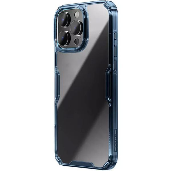 TPU чохол Nillkin Nature Pro Series для Apple iPhone 16 Pro (6.3") Синій (прозорий) 326083 фото