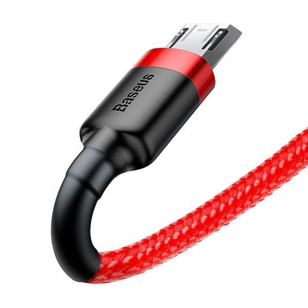 Кабель Baseus Cafule MicroUSB (CAMKLF-C91) Black/Red 2m 190187 фото