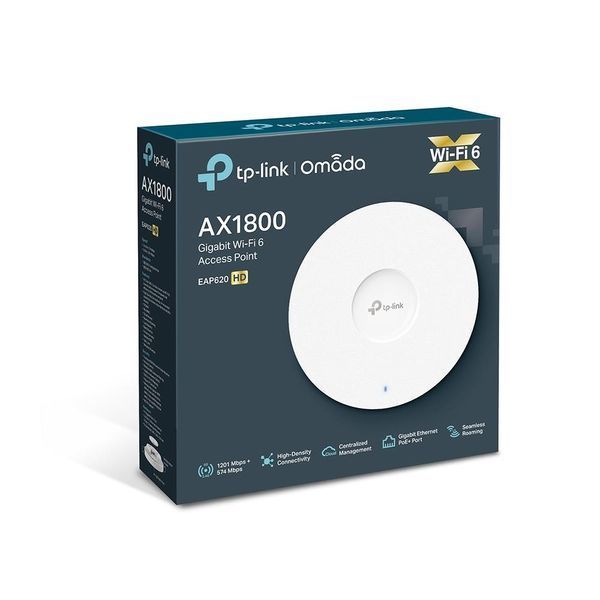 Мережеве обладнання, Точка доступу 1800MBPS OMADA EAP620 HD TP-LINK 292755 фото