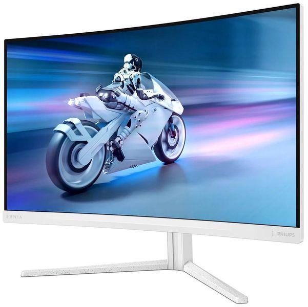 Монiтор TFT PHILIPS 27" Evnia 27M2C5201L/00 VA Curved 180Hz HDMI DP Ambiglow White 324045 фото