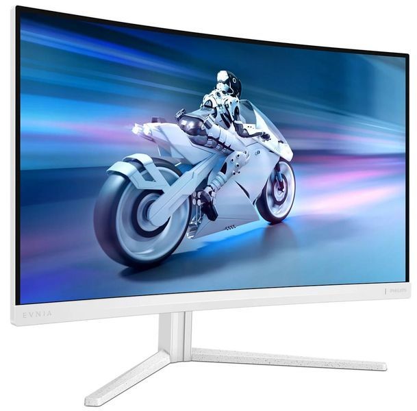Монiтор TFT PHILIPS 27" Evnia 27M2C5201L/00 VA Curved 180Hz HDMI DP Ambiglow White 324045 фото