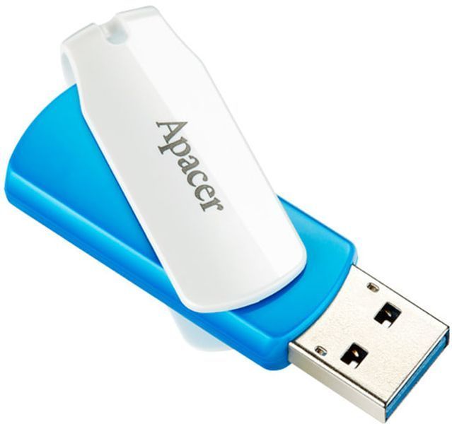 Накопичувач Apacer 32GB USB 3.1 Type-A AH357 Blue/White (AP32GAH357U-1) 374782 фото