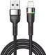 Кабель ESSAGER Colorful LED USB Cable Fast Charging 3A USB-A To Type C 1m (EXCT-XCD01) Black 315758 фото 1