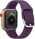 Ремінець Silicone-steel buckle для Apple Watch 42/44/45mm Purple 264627 фото 2