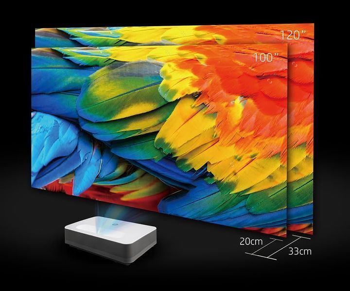 Проєктор ультракороткофокусний HP BP5000 UHD, 2000 lm, LASER, 0.23, WiFi, Smart Aptoide (2U5Z7AA) 363905 фото