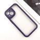 TPU чохол Transparent + Colour 1,5mm для Apple iPhone 15 (6.1") Purple 296094 фото 7
