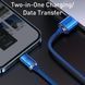 Кабель Baseus Crystal Shine USB-Lightning, 2.4A 1.2м (6932172602697) Blue 321808 фото 4