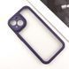 TPU чохол Transparent + Colour 1,5mm для Apple iPhone 15 (6.1") Purple 296094 фото 2