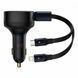 АЗП Baseus Enjoyment Retractable 2-in-1 Type-C + Type-C 33W (C00035500111-00) black 275378 фото 1