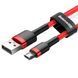 Кабель Baseus Cafule MicroUSB (CAMKLF-C91) Black/Red 2m 190187 фото 7