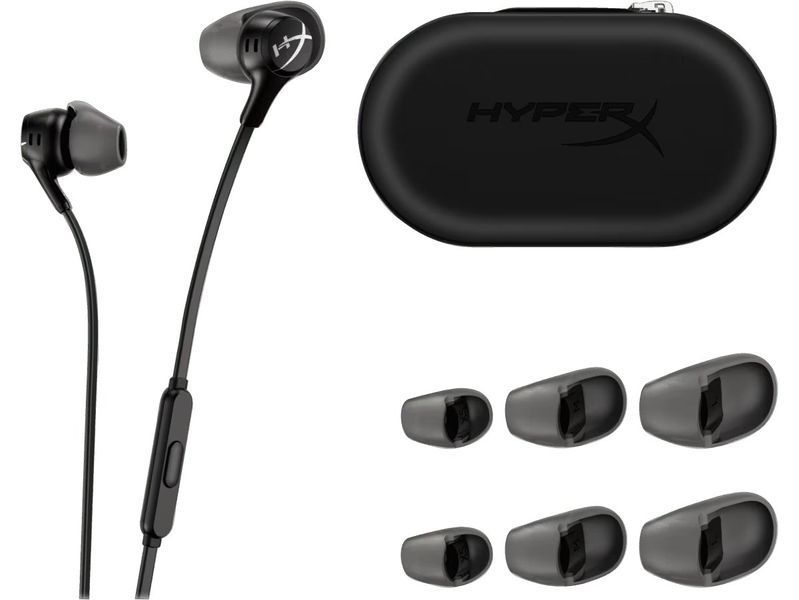 Гарнітура HyperX Cloud Earbuds II 3.5 мм Black (70N24AA) 362926 фото