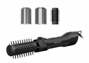 Фен-щітка Rowenta Renewal Brush Active, 1000Вт, 3 режими, іоніз-я, хол. обдув, оберт. насадка, 2 насадки, кераміка, чорний (UB9520F0) 371495 фото