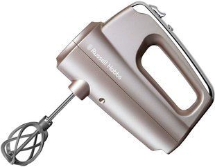 Міксер Russell Hobbs ручний Smoky Quartz, 350Вт, насадки-4, турборежим, сріблястий (25892-56) 363744 фото