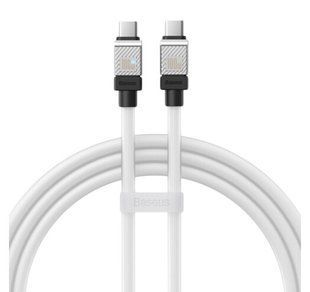 Кабель Baseus CoolPlay Series Type-C To Type-C 100W (1m) CAKW000202 White 275949 фото