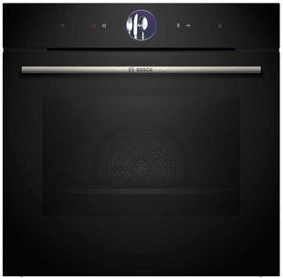 Духова шафа Bosch електрична, 71л, A+, дисплей, конвекція, пара, чорний (HSG7361B1) 370487 фото
