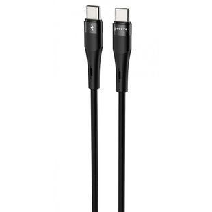 Кабель Proove Light Silicone Plus Type-C to Type-C 60W (1m) black (CCLS60002201) 388067 фото