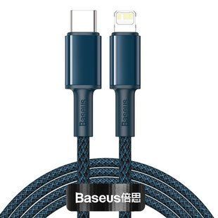 Кабель Baseus High Density Braided Type-C To Lightning PD 20W (1m) Blue 274138 фото