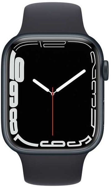 Смарт-годинник Apple Watch Series 7 GPS + LTE 45mm Midnight Aluminum Case With Midnight Sport Band MKJ73/MKJP3 224577 фото