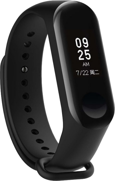 Ремінець для фітнес браслета Xiaomi Mi Band 3/4 Black 124299 фото