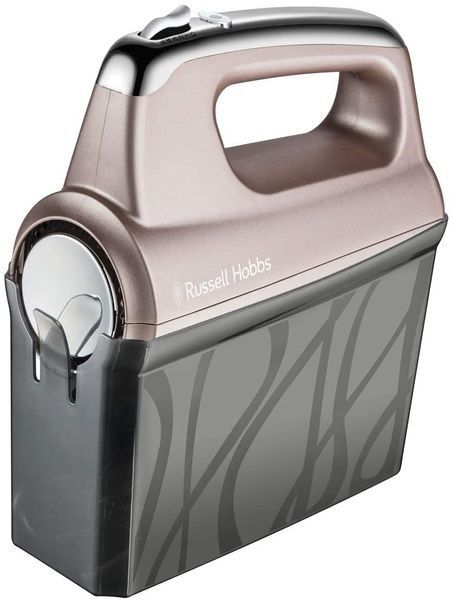 Міксер Russell Hobbs ручний Smoky Quartz, 350Вт, насадки-4, турборежим, сріблястий (25892-56) 363744 фото