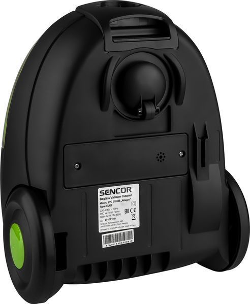 Пилосос Sencor контейнерний Allegro, 890Вт, конт пил -1.5л, НЕРА, чорно-зелений (SVC510GR-EUE2) 374630 фото