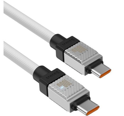 Кабель Baseus CoolPlay Series Type-C To Type-C 100W (1m) CAKW000202 White 275949 фото