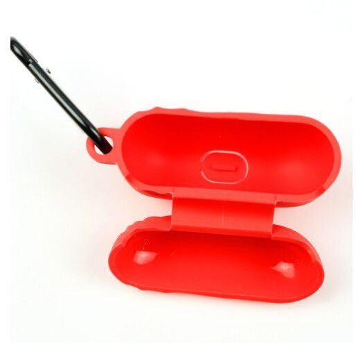 Чохол для навушників Silicon Case Airpods Pro карабин волна Red 215165 фото
