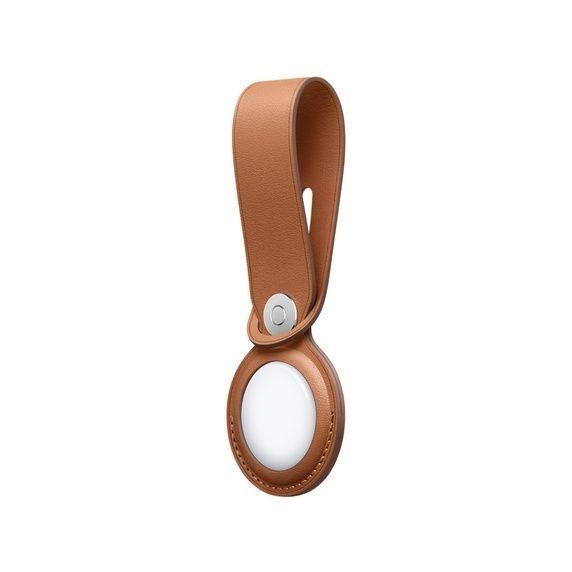 Apple AirTag Leather Loop - Saddle Brown (MX4A2) 195245 фото