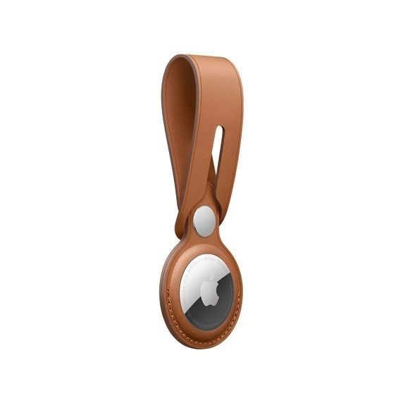 Apple AirTag Leather Loop - Saddle Brown (MX4A2) 195245 фото