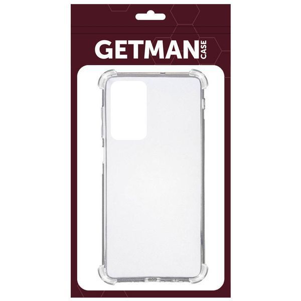 TPU чехол GETMAN Ease logo усиленные углы для Xiaomi Redmi 12 Бесцветный (прозрачный) 272867 фото
