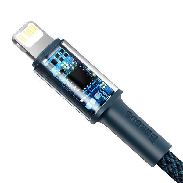 Кабель Baseus High Density Braided Type-C To Lightning PD 20W (1m) Blue 274138 фото