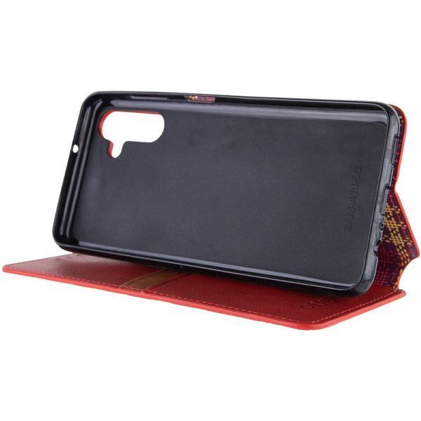 Шкіряний чохол книжка GETMAN Cubic (PU) для Samsung Galaxy M54 5G Червоний 272484 фото